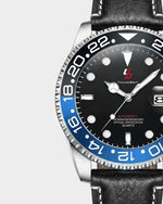 Load image into Gallery viewer, YOUNGBRIT® WINDSOR - LEATHER BLUE/BLACK