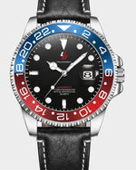 Load image into Gallery viewer, YOUNGBRIT® WINDSOR - LEATHER BLUE/RED