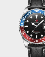 Load image into Gallery viewer, YOUNGBRIT® WINDSOR - LEATHER BLUE/RED