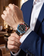 Load image into Gallery viewer, YOUNGBRIT® WINDSOR - LEATHER BLUE/RED