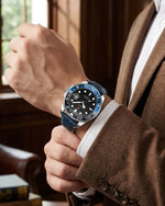 Load image into Gallery viewer, YOUNGBRIT® WINDSOR - LEATHER/BLUE