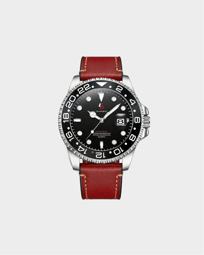 YOUNGBRIT® WINDSOR - LEATHER/RED