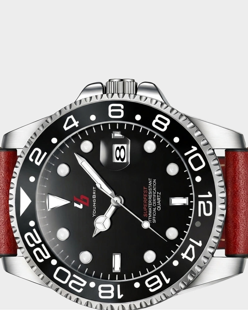 YOUNGBRIT® WINDSOR - LEATHER/RED