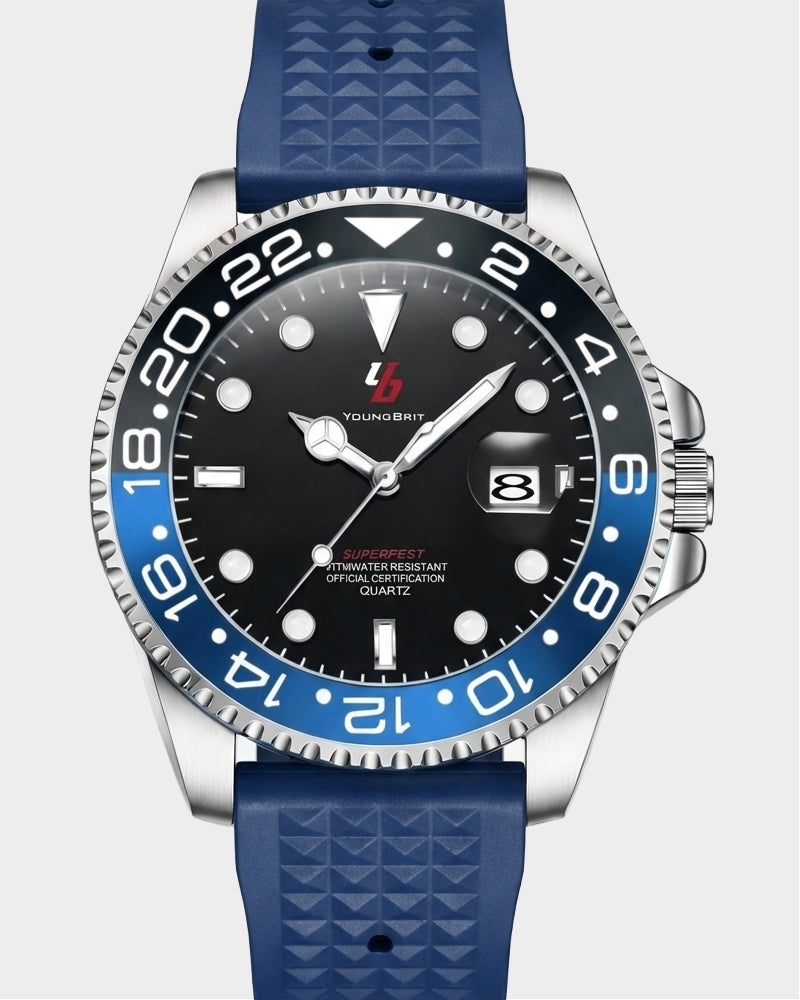 YOUNGBRIT® WINDSOR - RUBBER/BLUE