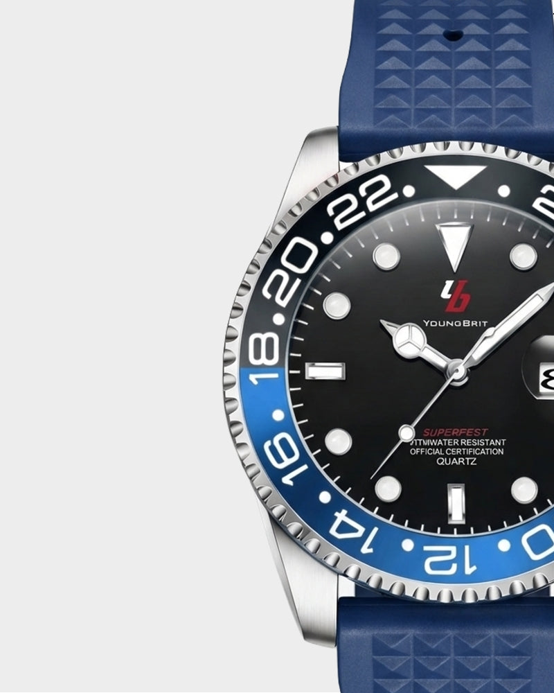 YOUNGBRIT® WINDSOR - RUBBER/BLUE