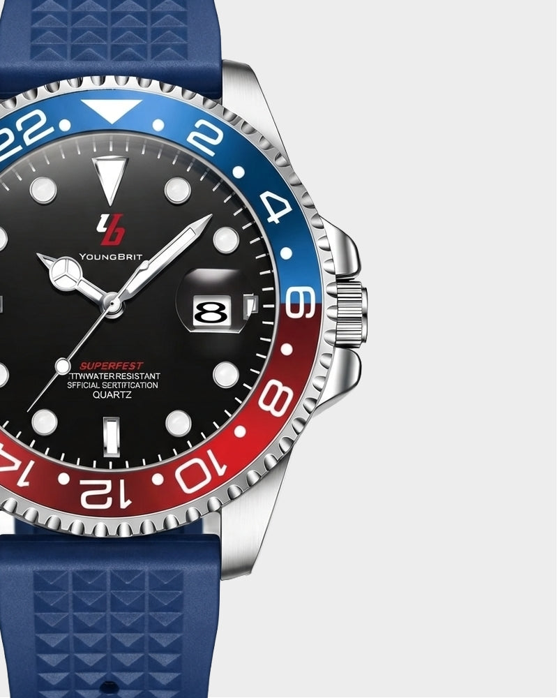 YOUNGBRIT® WINDSOR - RUBBER BLUE/RED