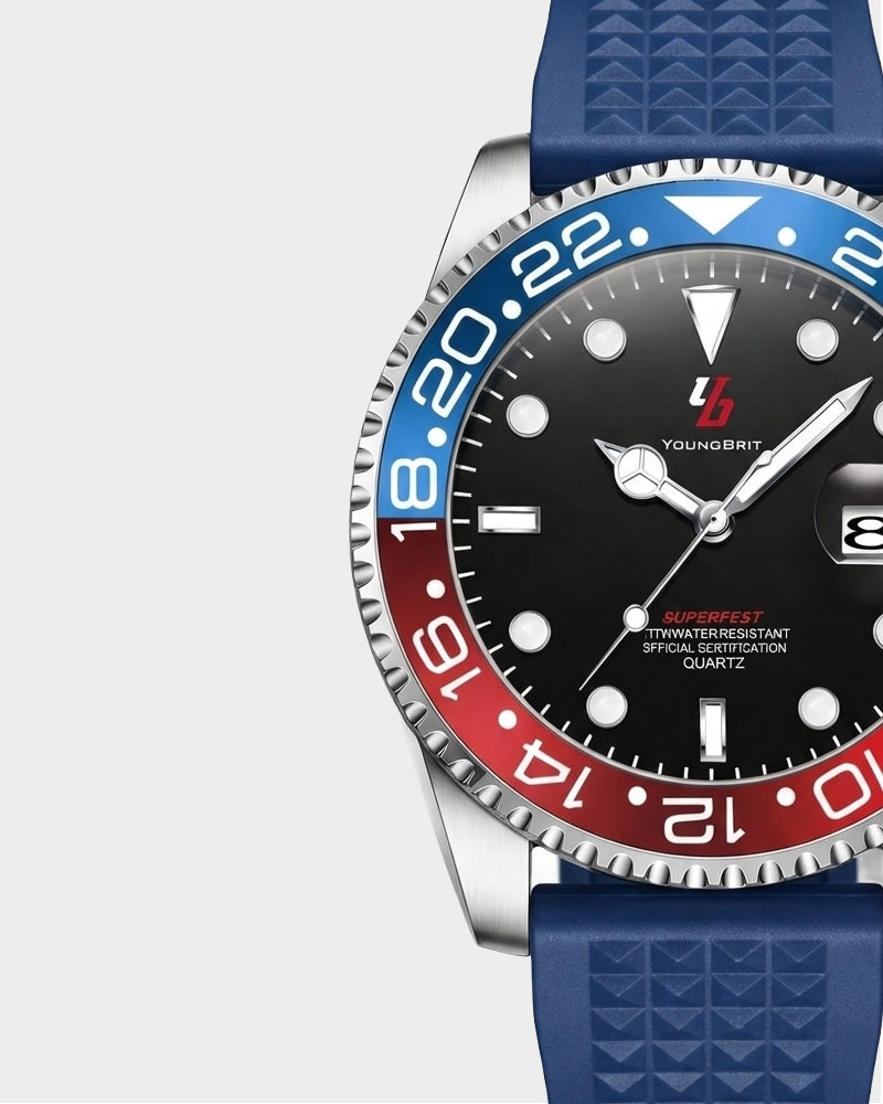 YOUNGBRIT® WINDSOR - RUBBER BLUE/RED