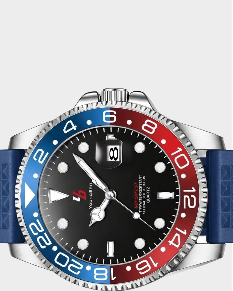 YOUNGBRIT® WINDSOR - RUBBER BLUE/RED