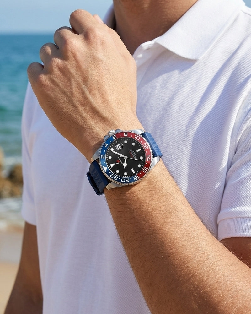 YOUNGBRIT® WINDSOR - RUBBER BLUE/RED