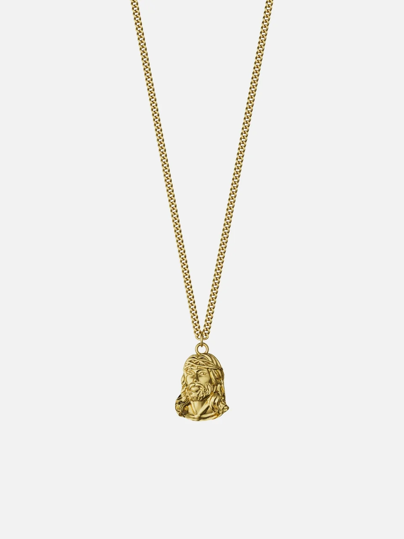 YOUNGBRIT® CANTERBURY CHRISTUS NECKLACE- 18K GOLD