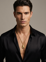 Load image into Gallery viewer, YOUNGBRIT® CANTERBURY CHRISTUS NECKLACE- 18K GOLD