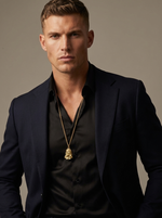 Load image into Gallery viewer, YOUNGBRIT® CANTERBURY CHRISTUS NECKLACE- 18K GOLD