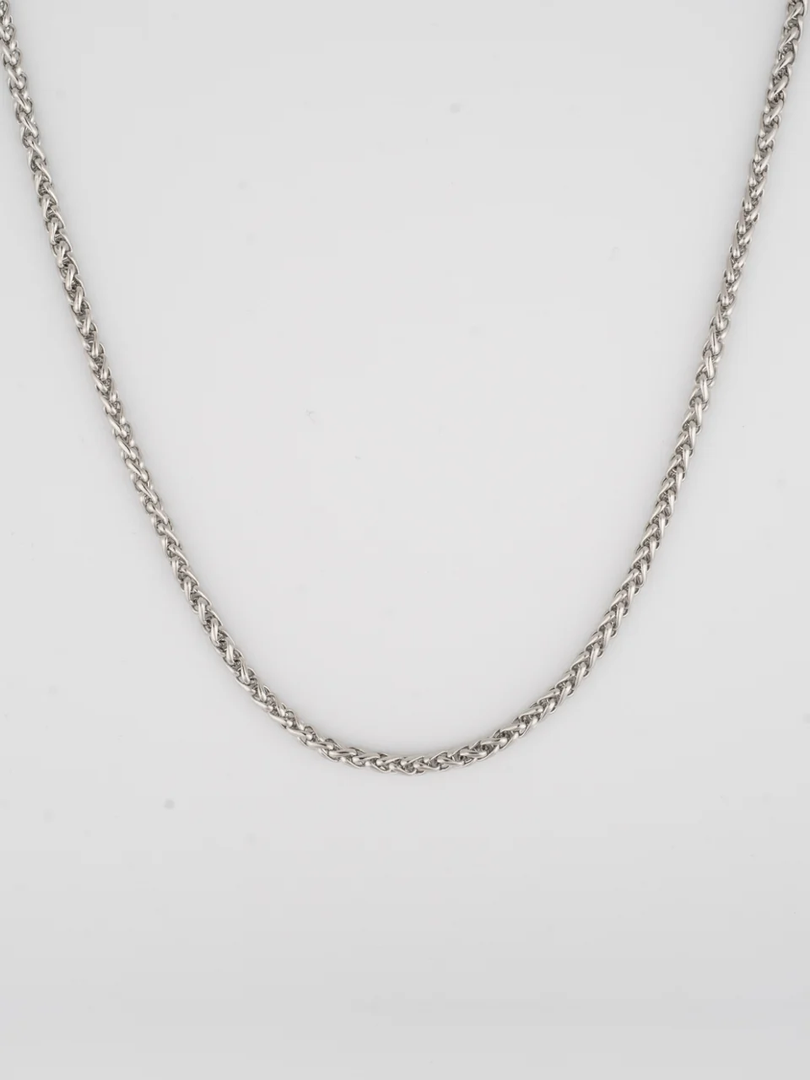 YOUNGBRIT® COTSWOLD WHEAT NECKLACE- SILVER