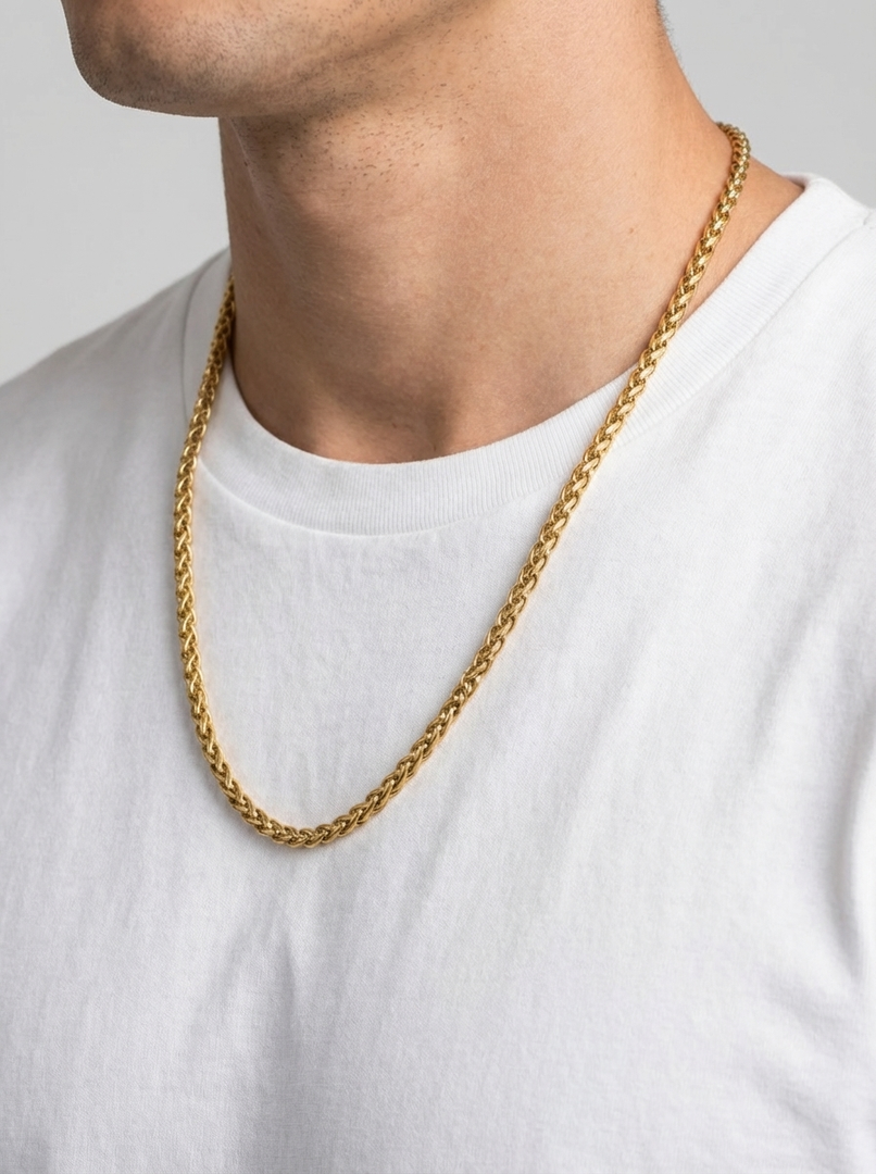 YOUNGBRIT® COTSWOLD WHEAT NECKLACE- 18K GOLD