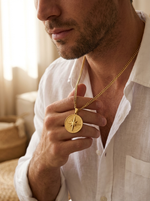 Load image into Gallery viewer, YOUNGBRIT® GREENWICH COMPASS NECKLACE- 18K GOLD