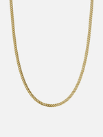 Load image into Gallery viewer, YOUNGBRIT® PICCADILLY CUBAN NECKLACE 3MM- 18K GOLD