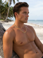 Load image into Gallery viewer, YOUNGBRIT® PICCADILLY CUBAN NECKLACE 3MM- 18K GOLD