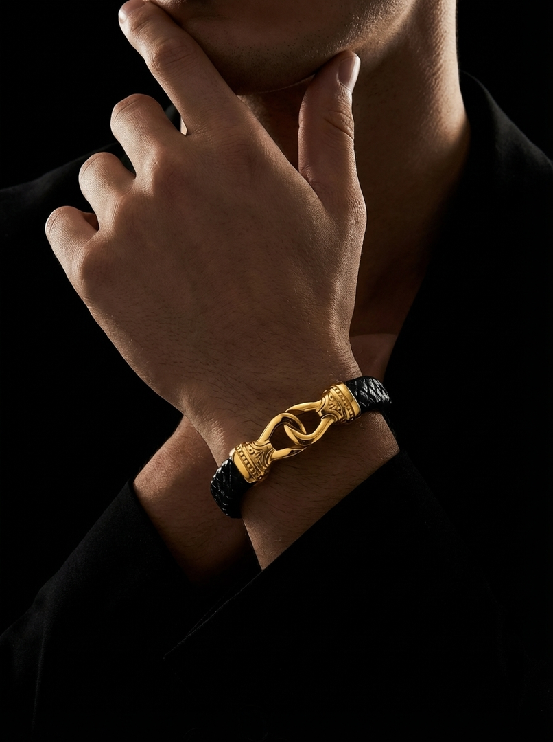YOUNGBRIT® ST PAUL’S ANCHOR BRACELET- 18K GOLD