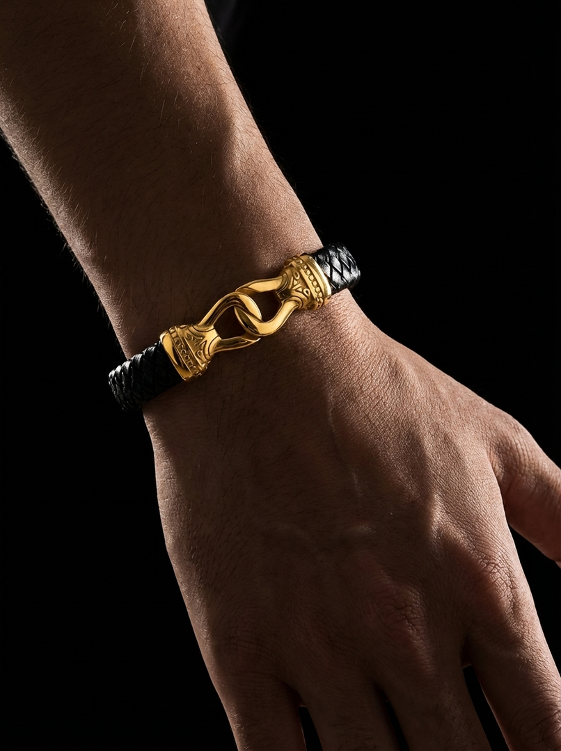 YOUNGBRIT® ST PAUL’S ANCHOR BRACELET- 18K GOLD