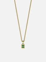 Load image into Gallery viewer, YOUNGBRIT® WESTMINSTER GEMSTONE NECKLACE- 18K GOLD/GREEN