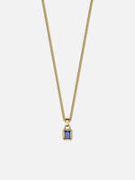 Load image into Gallery viewer, YOUNGBRIT® WESTMINSTER GEMSTONE NECKLACE- 18K GOLD/BLUE