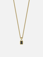 Load image into Gallery viewer, YOUNGBRIT® WESTMINSTER GEMSTONE NECKLACE- 18K GOLD/BLACK